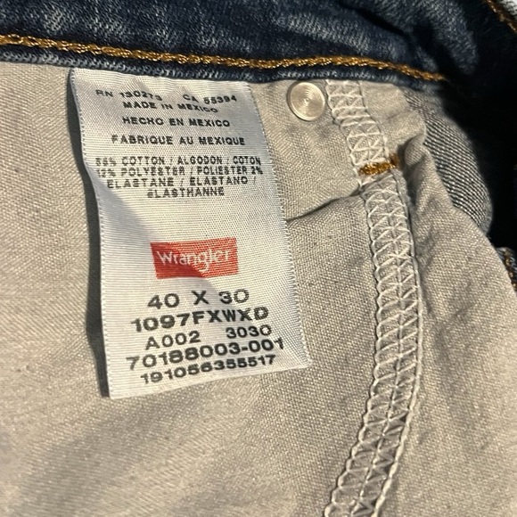 Wrangler Heritage Style Relaxed Fit Blue Jeans 40x30 - Picture 4 of 4